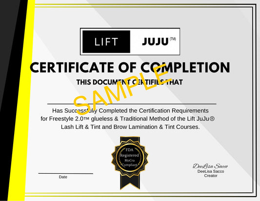 Lift JuJu®️ Certificate of Completion